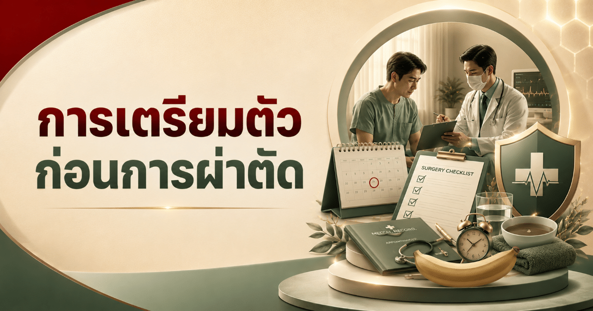 การเตรียมตัวก่อนการผ่าตัด