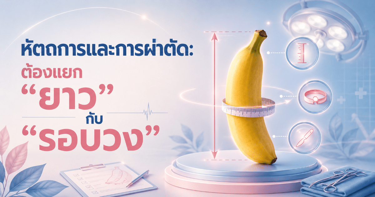 หัตถการและการผ่าตัด: ต้องแยก “ยาว” กับ “รอบวง”