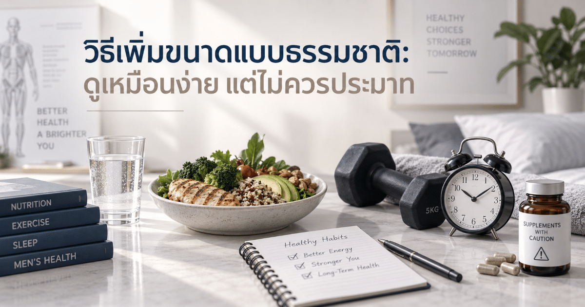 วิธีเพิ่มขนาดแบบธรรมชาติ: ดูเหมือนง่าย แต่ไม่ควรประมาท