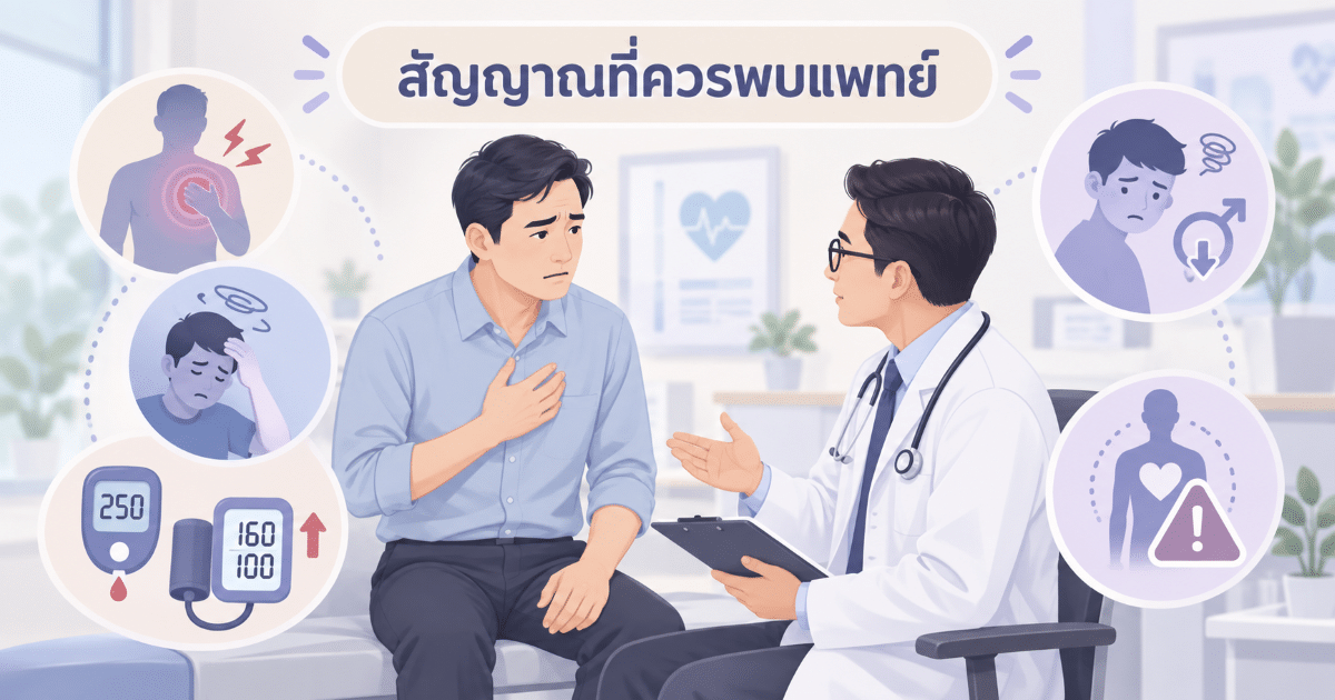 สัญญาณที่ควรพบแพทย์