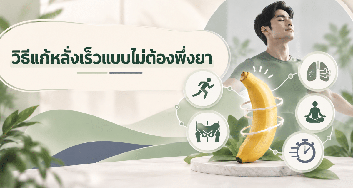 วิธีแก้หลั่งเร็วแบบไม่ต้องพึ่งยา