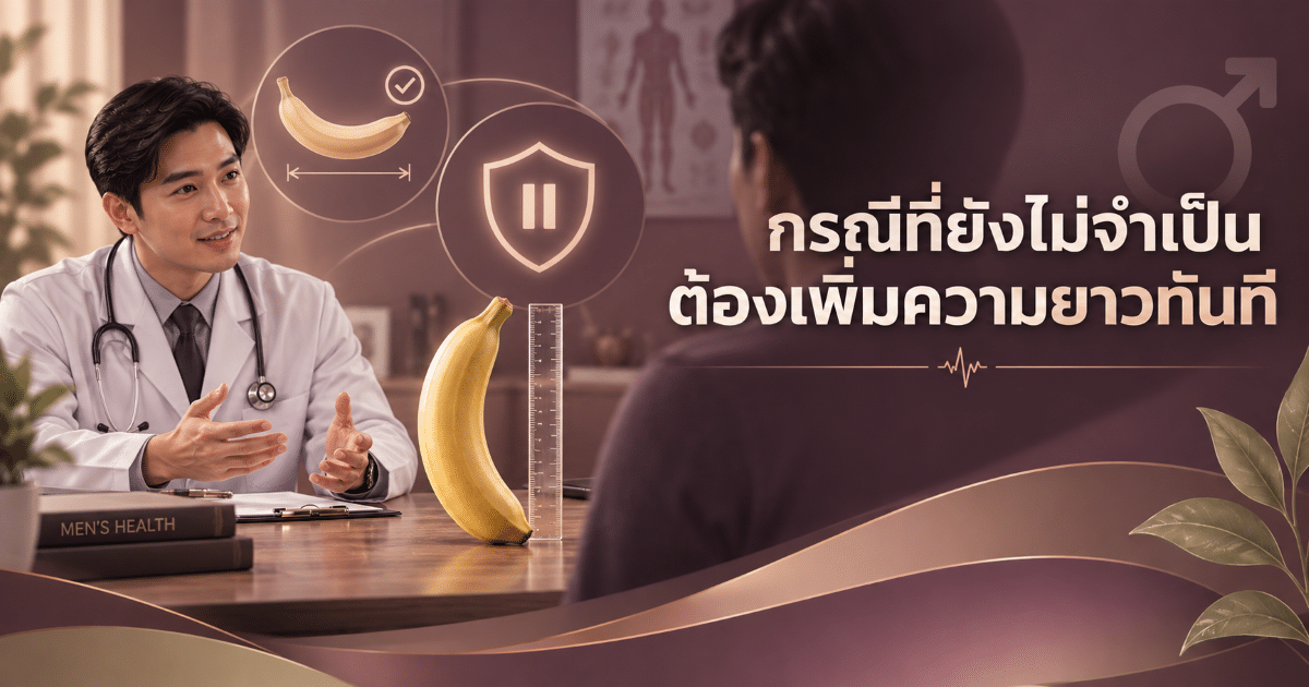 กรณีที่ยังไม่จำเป็นต้องเพิ่มความยาวทันที