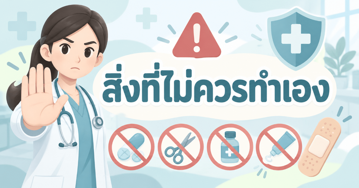 สิ่งที่ไม่ควรทำเอง