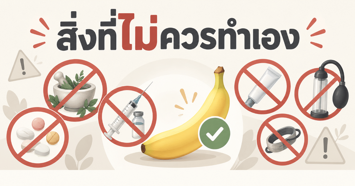 สิ่งที่ไม่ควรทำเอง