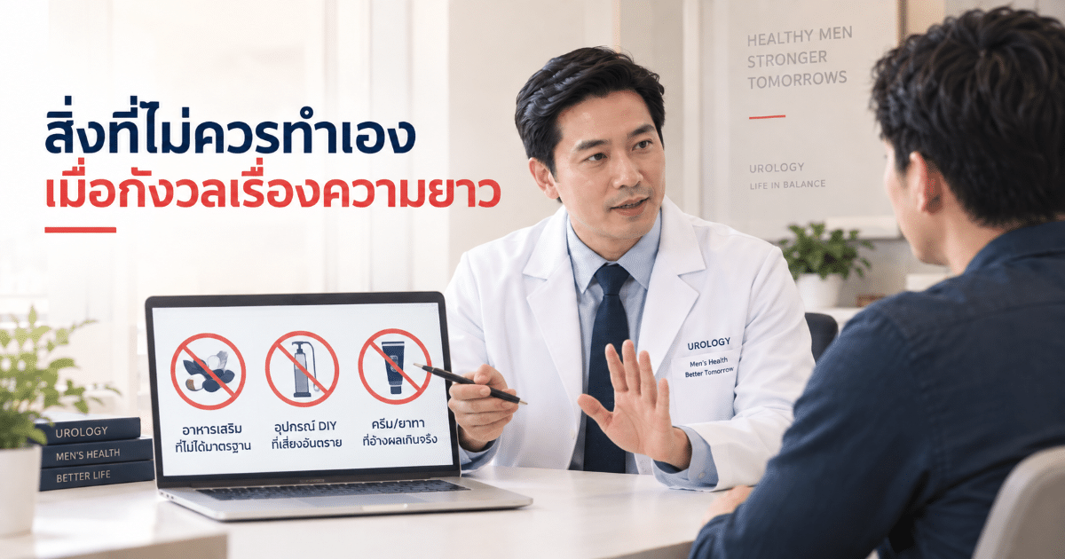 สิ่งที่ไม่ควรทำเองเมื่อกังวลเรื่องความยาว