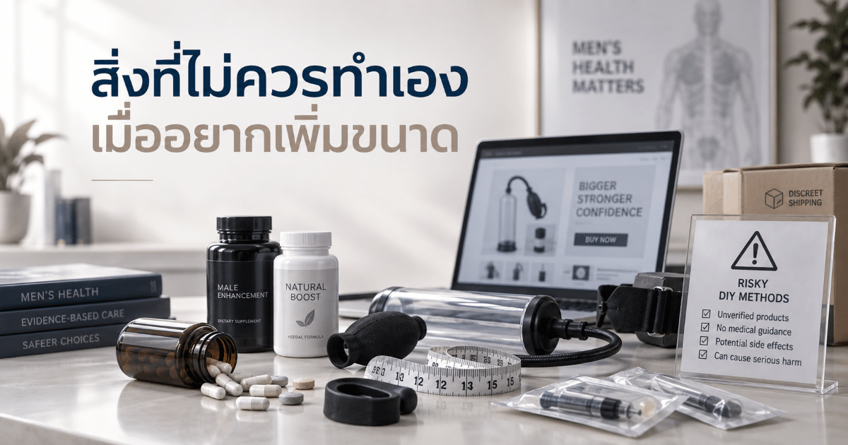 สิ่งที่ไม่ควรทำเองเมื่ออยากเพิ่มขนาด