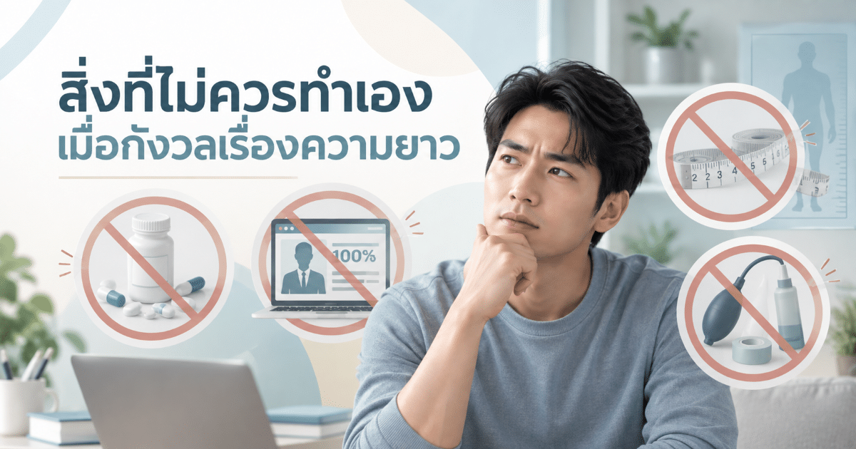 สิ่งที่ไม่ควรทำเองเมื่อกังวลเรื่องความยาว