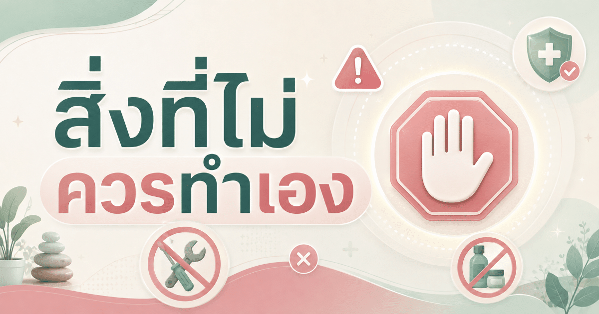 สิ่งที่ไม่ควรทำเอง