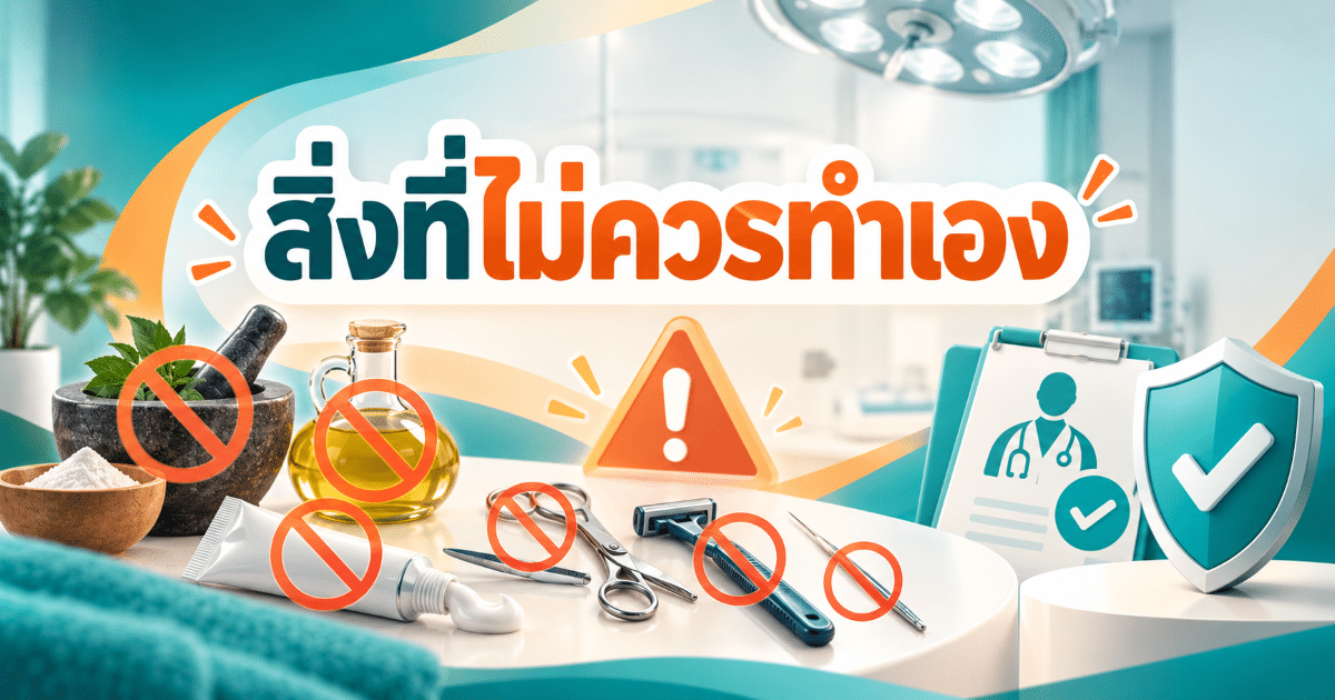 สิ่งที่ไม่ควรทำเอง