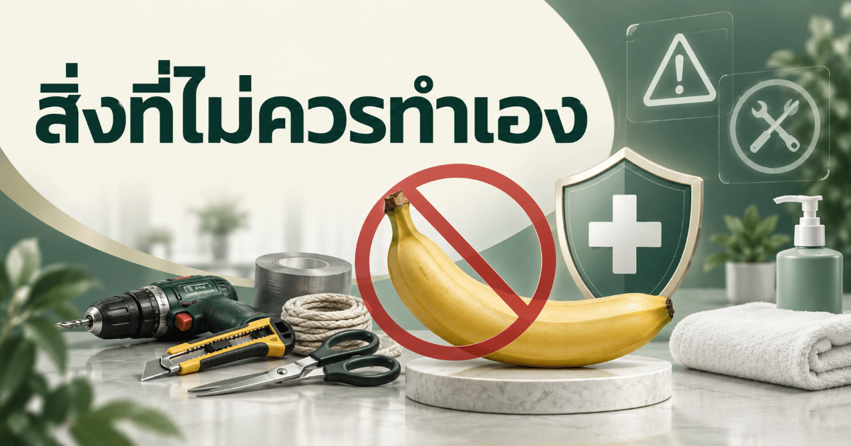 สิ่งที่ไม่ควรทำเอง