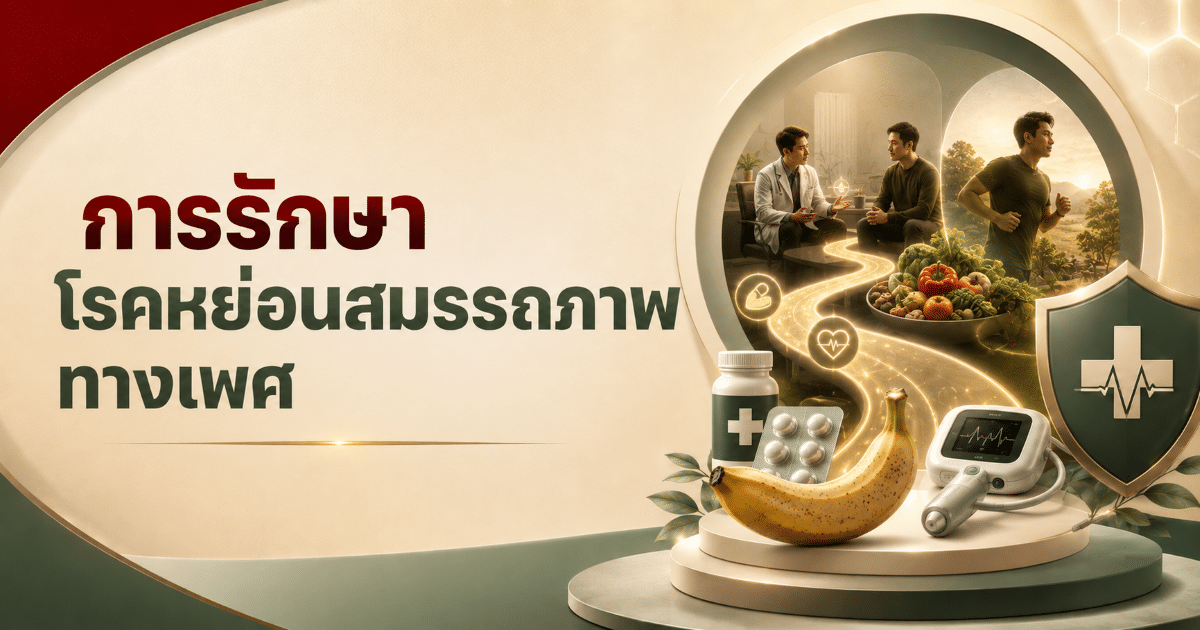 การรักษาโรคหย่อนสมรรถภาพทางเพศ