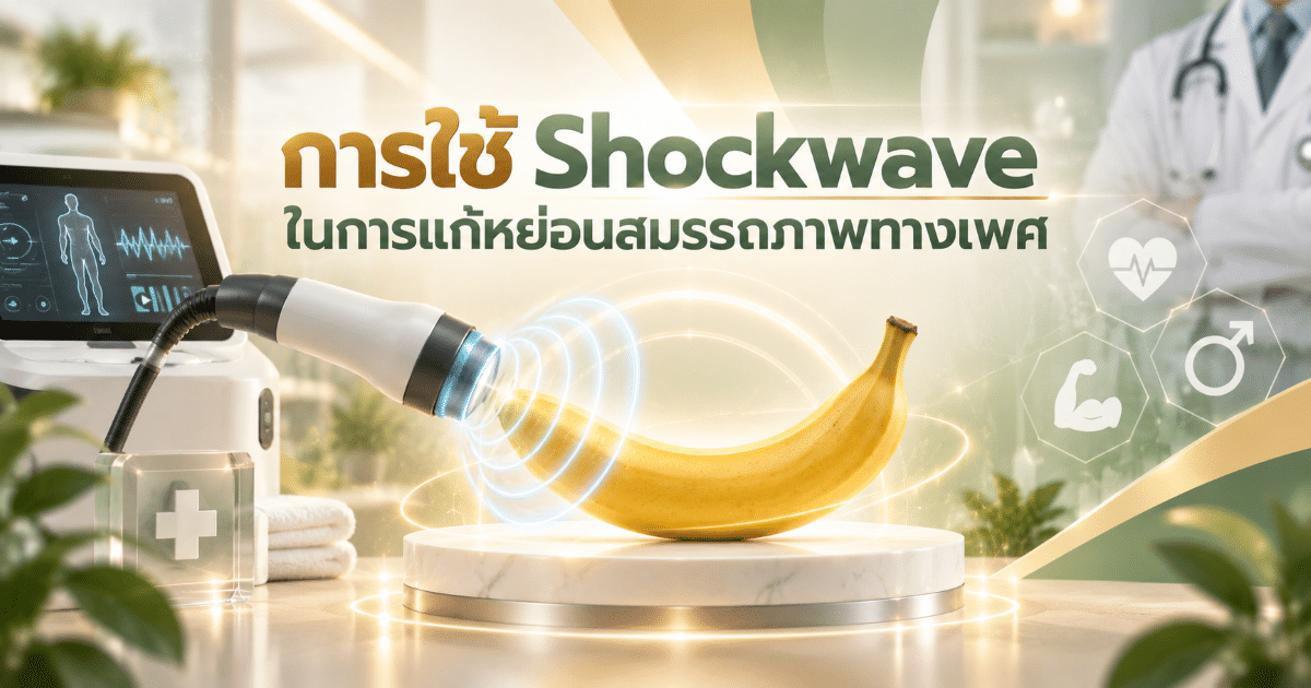 การใช้ Shockwave ในการแก้หย่อนสมรรถภาพทางเพศ