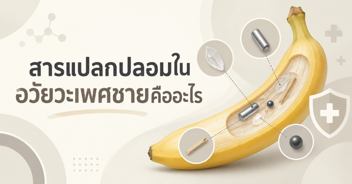 สารแปลกปลอมในอวัยวะเพศชายคืออะไร