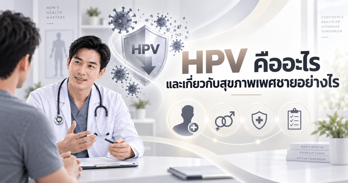 HPV คืออะไร และเกี่ยวกับสุขภาพเพศชายอย่างไร