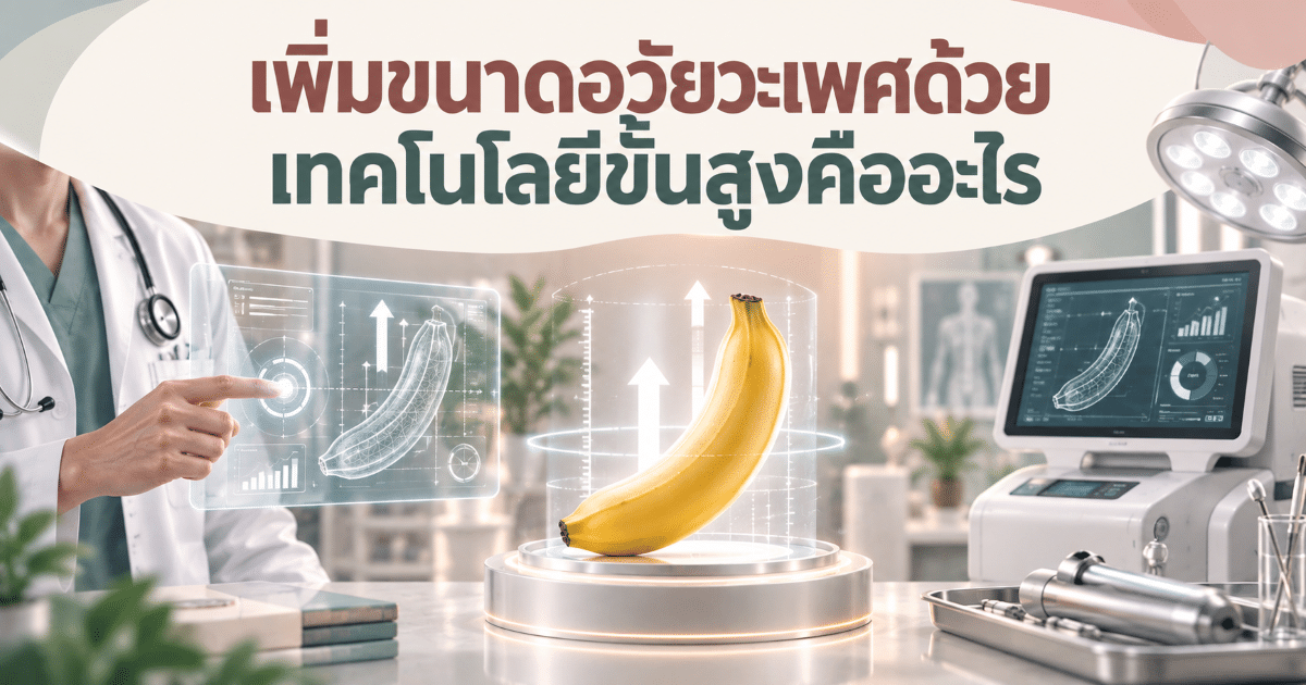 เพิ่มขนาดอวัยวะเพศด้วยเทคโนโลยีขั้นสูงคืออะไร
