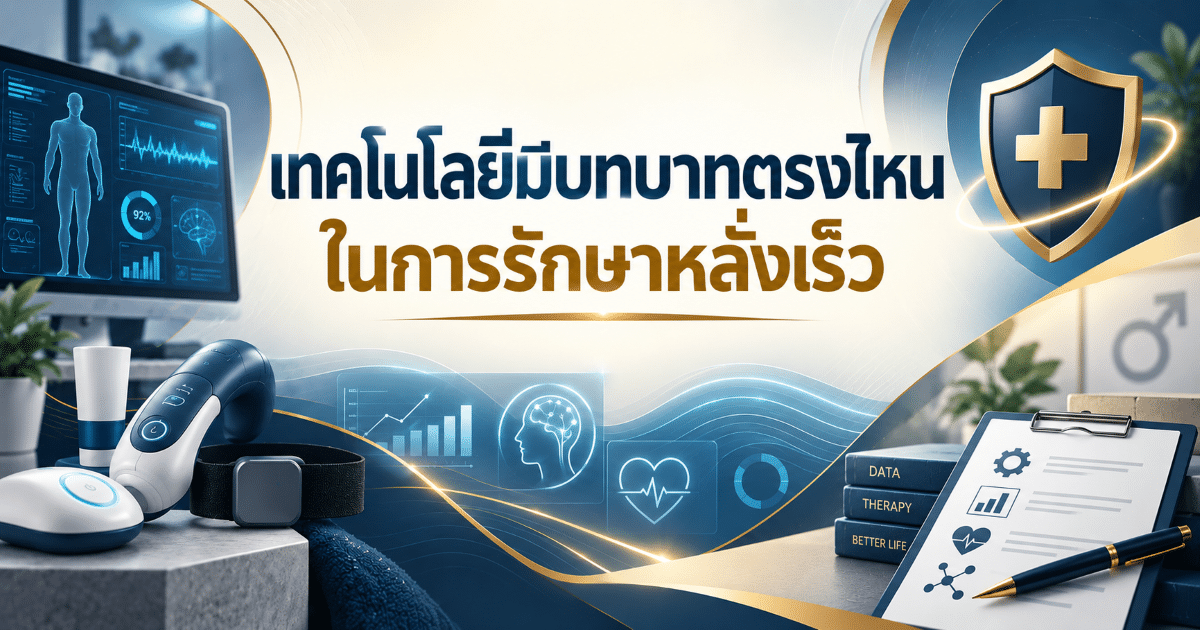 เทคโนโลยีมีบทบาทตรงไหนในการรักษาหลั่งเร็ว