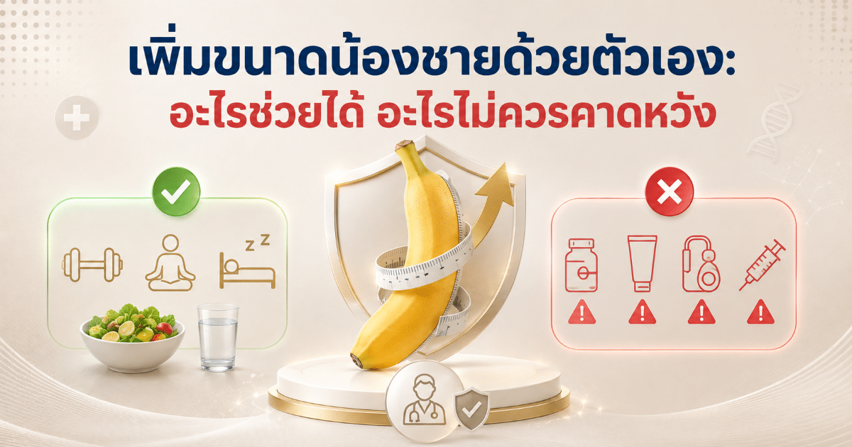 เพิ่มขนาดน้องชายด้วยตัวเอง: อะไรช่วยได้ อะไรไม่ควรคาดหวัง