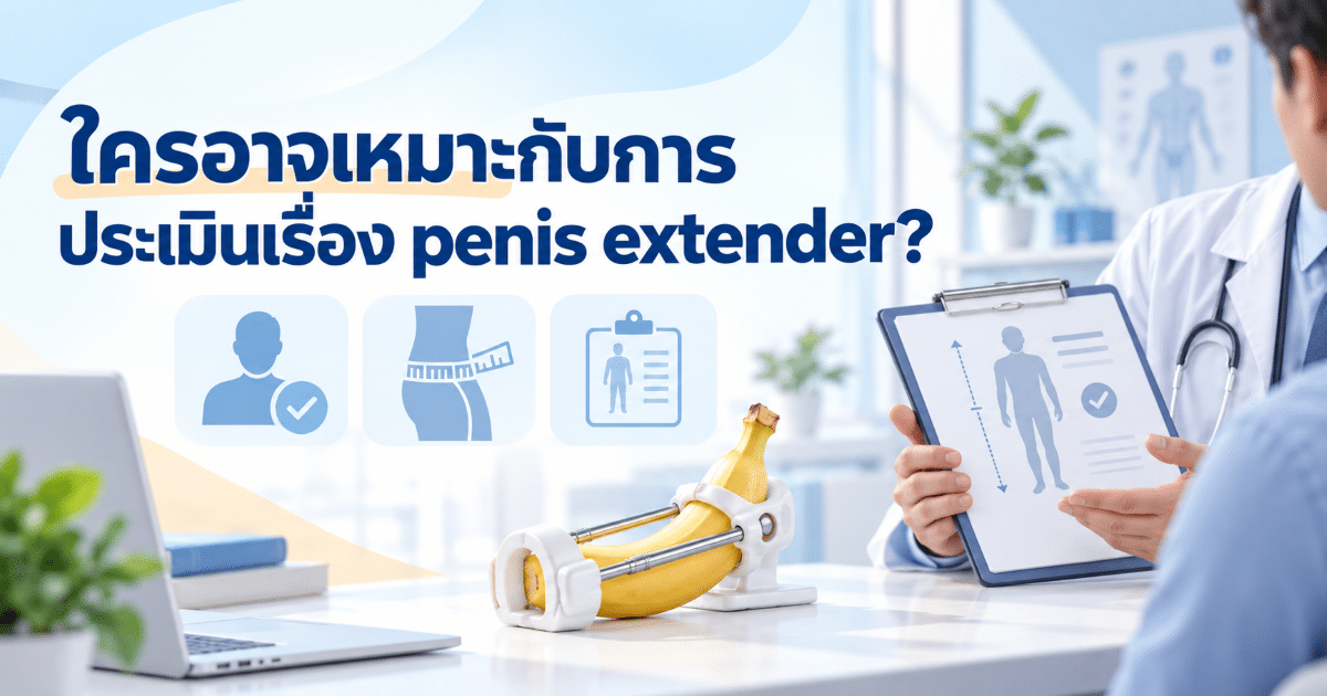 ใครอาจเหมาะกับการประเมินเรื่อง penis extender?