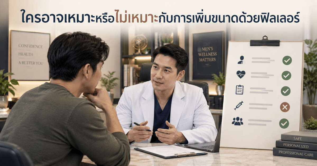 ใครอาจเหมาะหรือไม่เหมาะกับการเพิ่มขนาดด้วยฟิลเลอร์