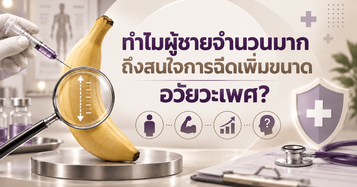 ทำไมผู้ชายจำนวนมากถึงสนใจการฉีดเพิ่มขนาดอวัยวะเพศ?