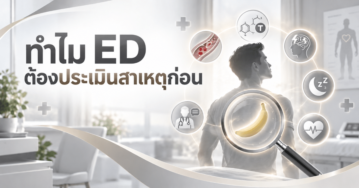 ทำไม ED ต้องประเมินสาเหตุก่อน