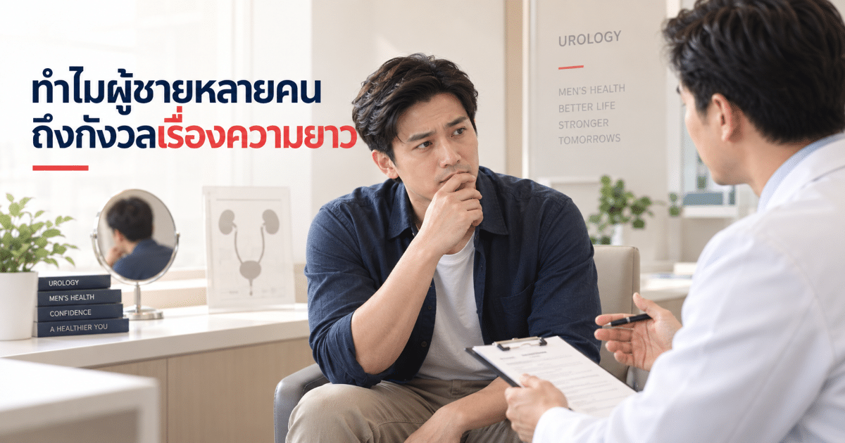 ทำไมผู้ชายหลายคนถึงกังวลเรื่องความยาว