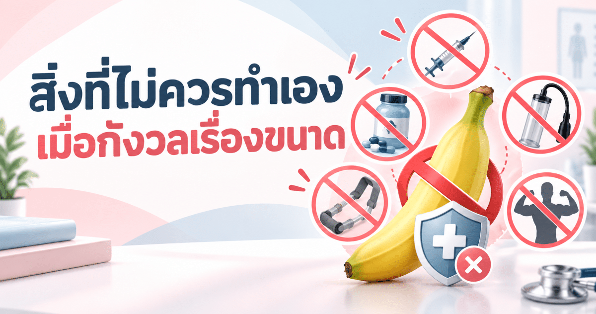 สิ่งที่ไม่ควรทำเองเมื่อกังวลเรื่องขนาด