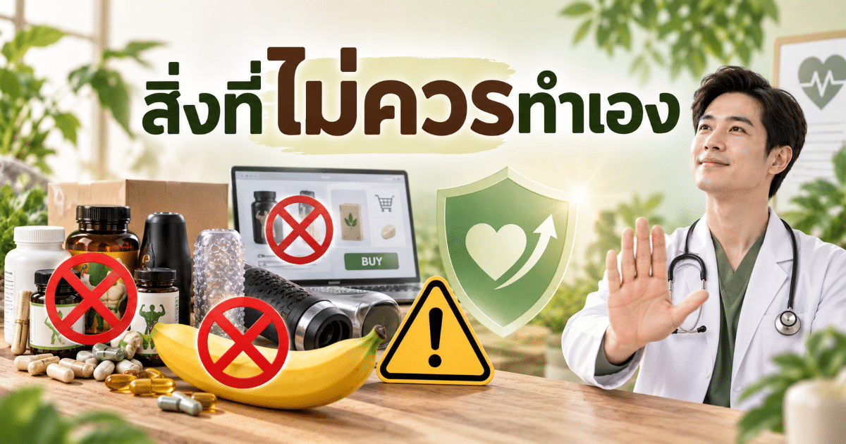 สิ่งที่ไม่ควรทำเอง