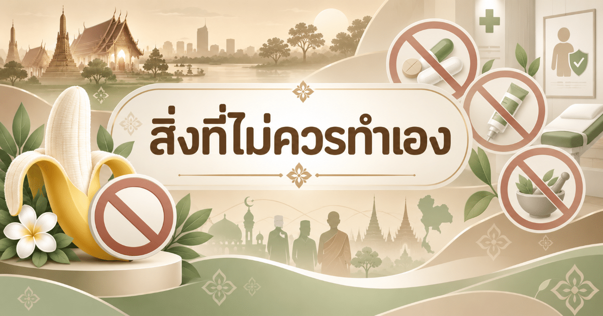 สิ่งที่ไม่ควรทำเอง