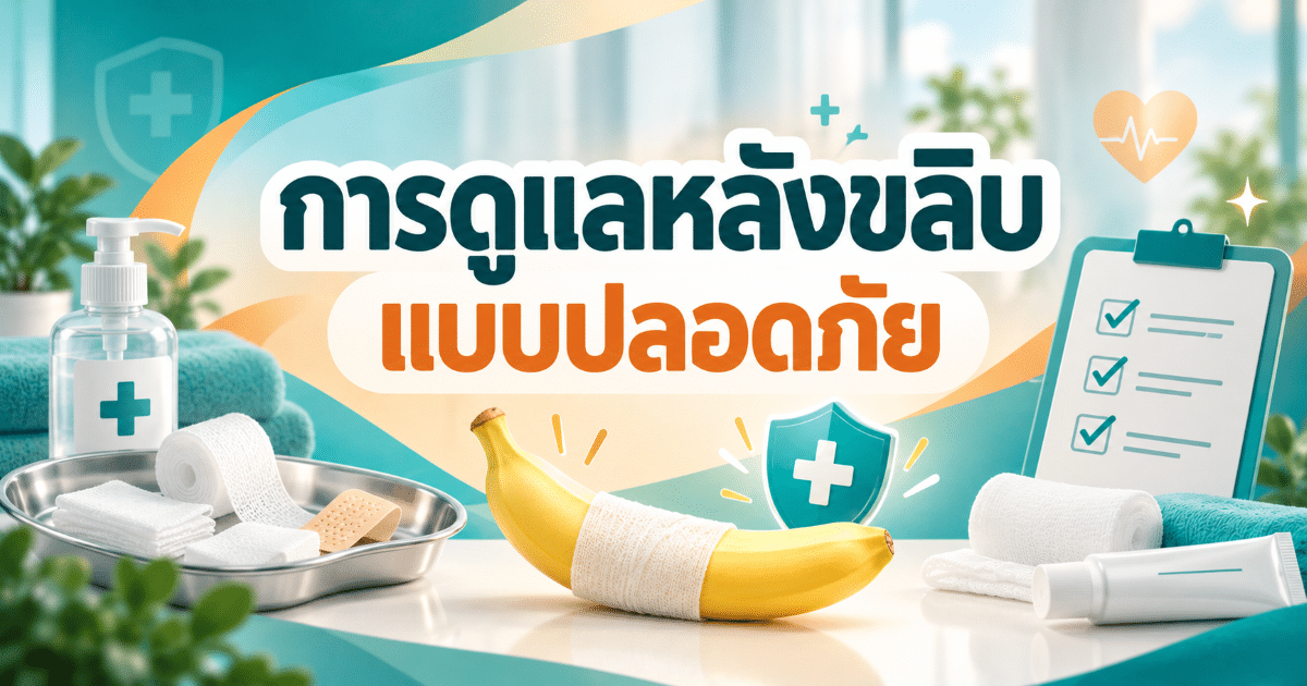การดูแลหลังขลิบแบบปลอดภัย