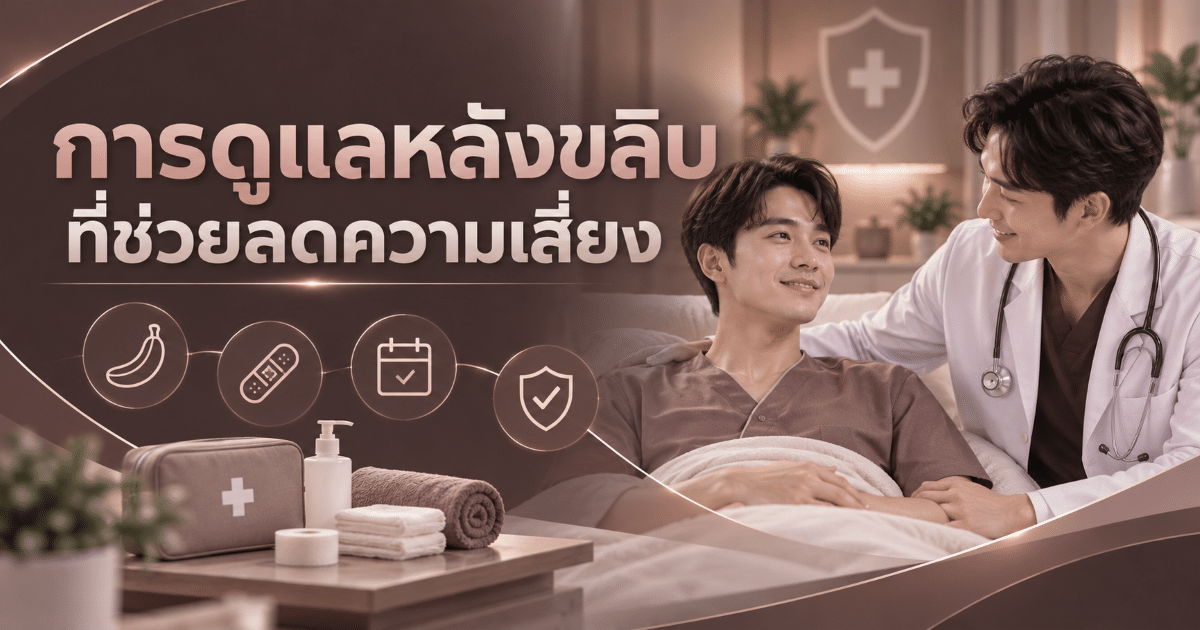 การดูแลหลังขลิบที่ช่วยลดความเสี่ยง