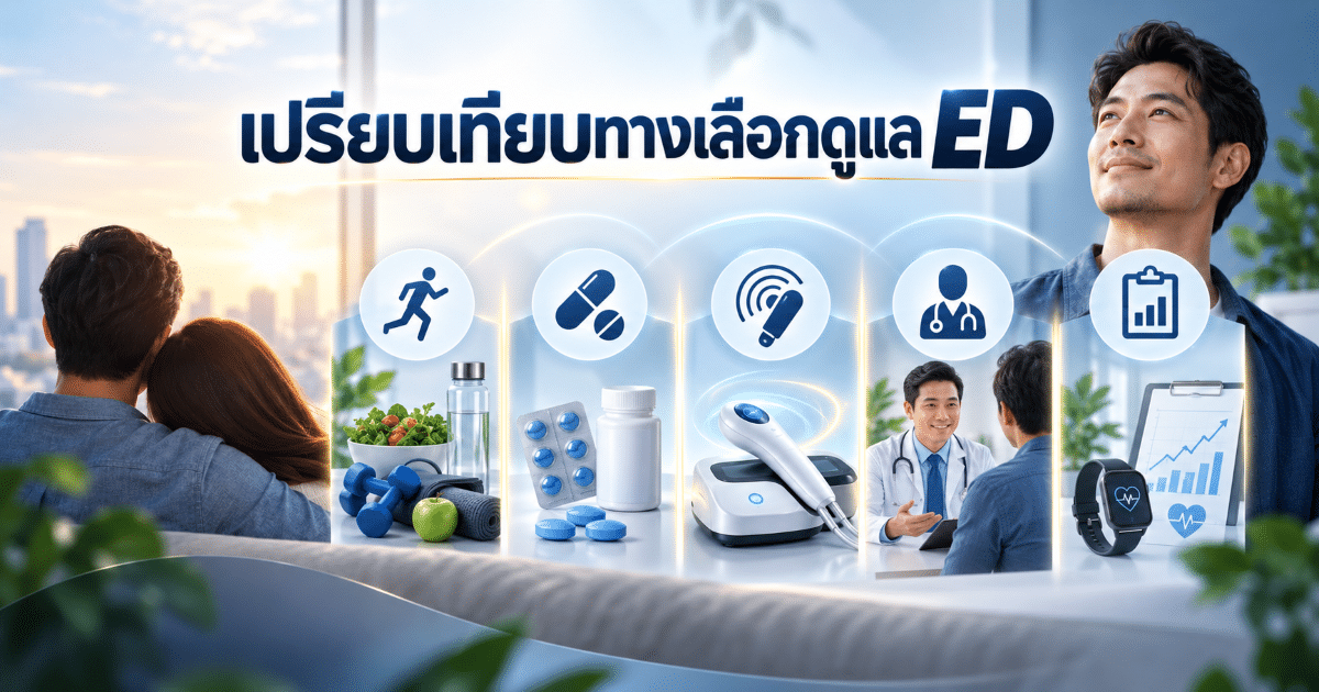 เปรียบเทียบทางเลือกดูแล ED