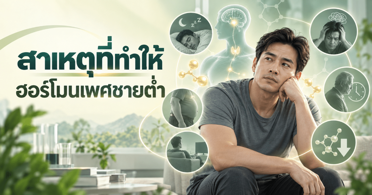 สาเหตุที่ทำให้ฮอร์โมนเพศชายต่ำ