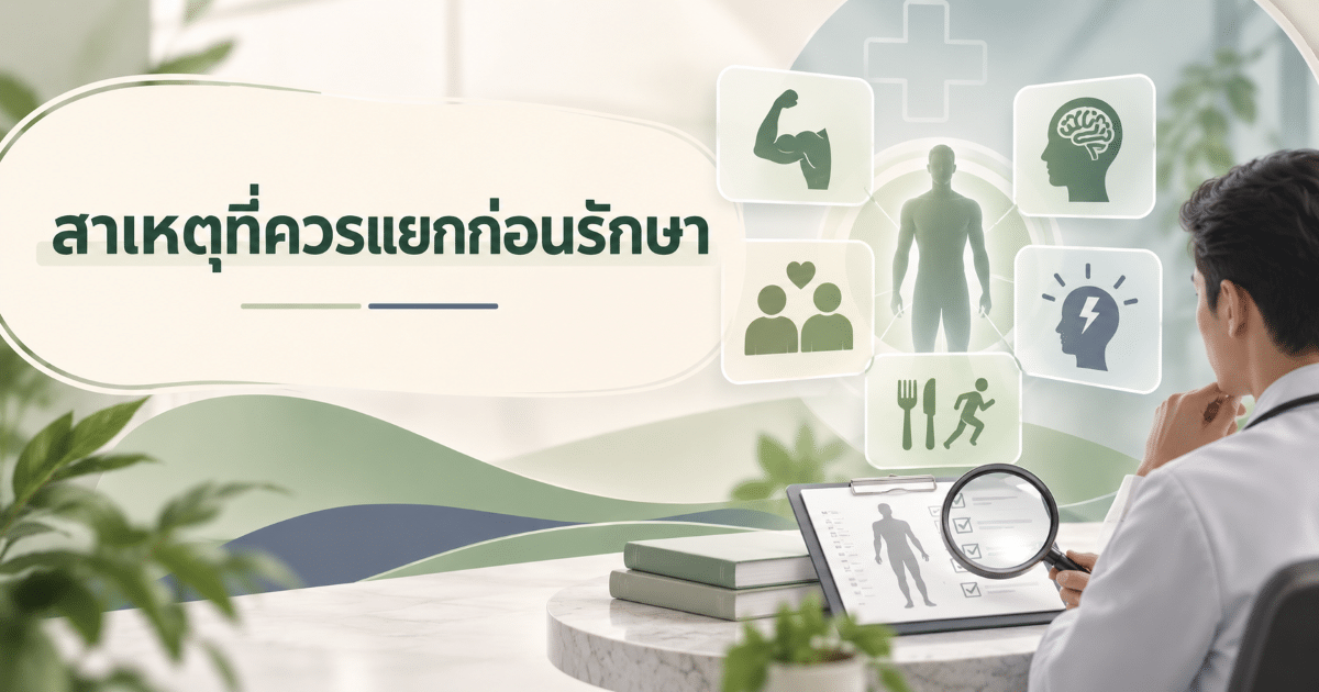 สาเหตุที่ควรแยกก่อนรักษา