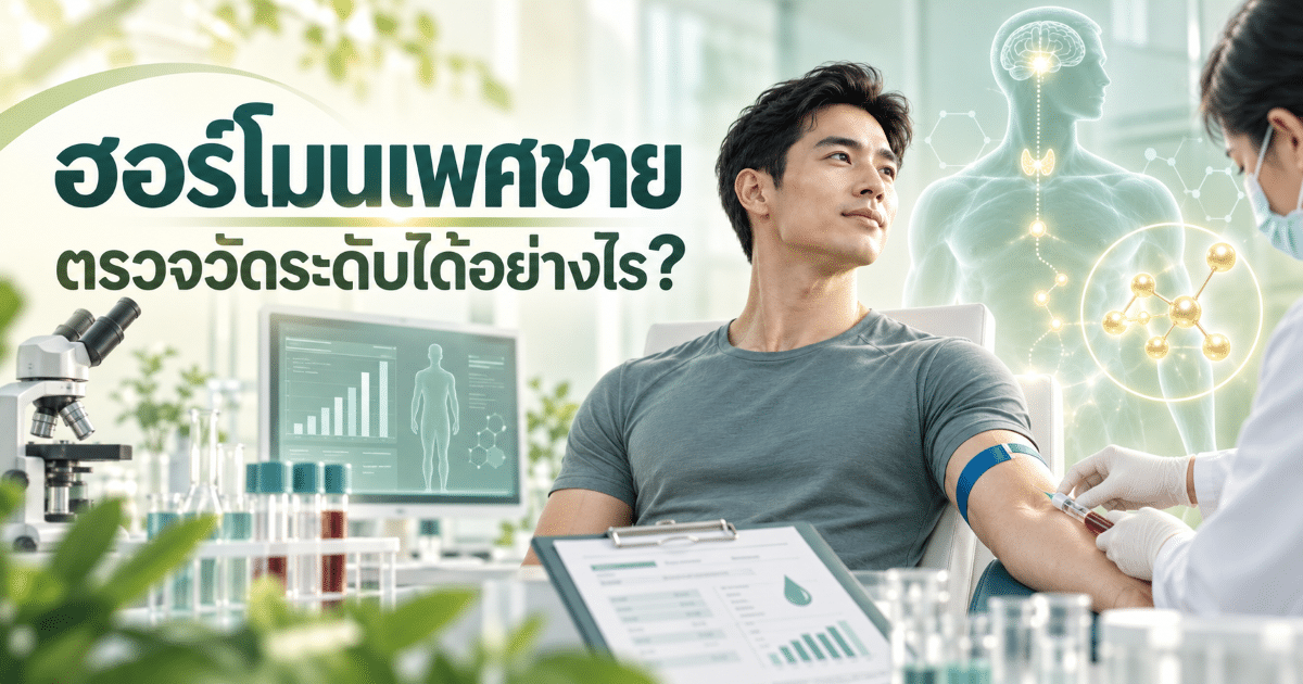 ฮอร์โมนเพศชาย ตรวจวัดระดับได้อย่างไร?