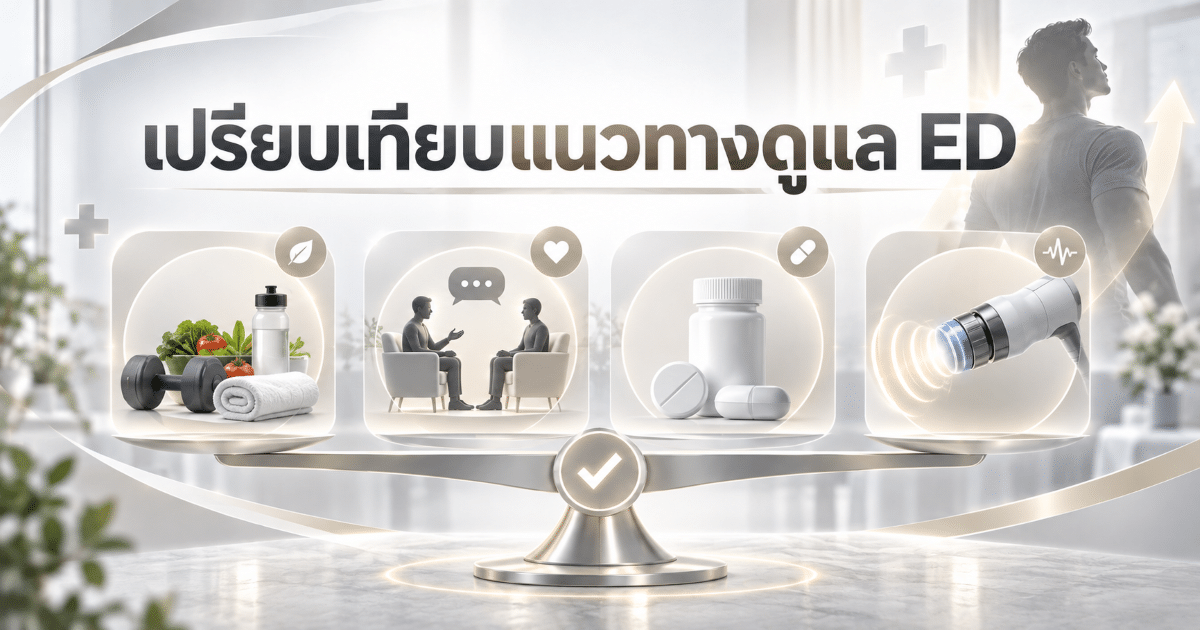 เปรียบเทียบแนวทางดูแล ED