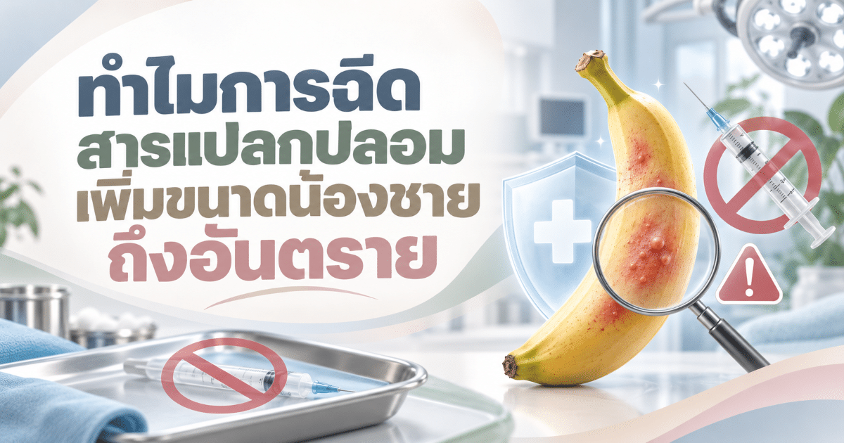 ทำไมการฉีดสารแปลกปลอมเพิ่มขนาดน้องชายถึงอันตราย
