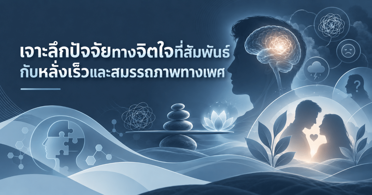 เจาะลึกปัจจัยทางจิตใจที่สัมพันธ์กับหลั่งเร็วและสมรรถภาพทางเพศ
