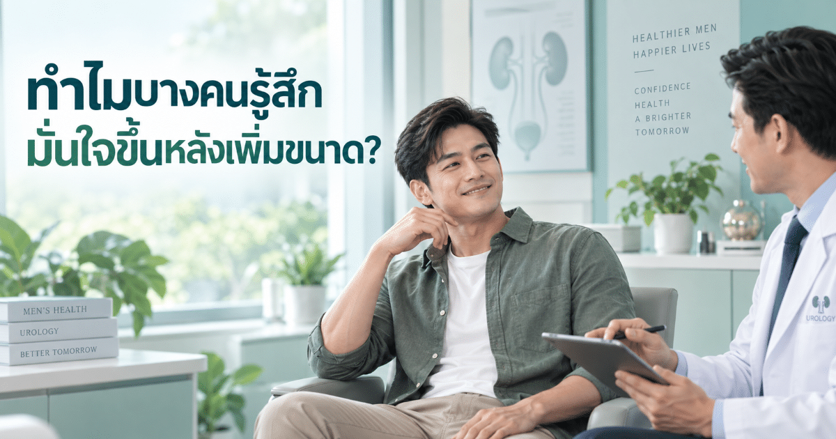 ทำไมบางคนรู้สึกมั่นใจขึ้นหลังเพิ่มขนาด?