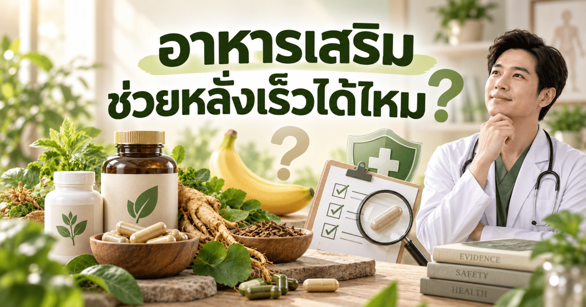 อาหารเสริมช่วยหลั่งเร็วได้ไหม