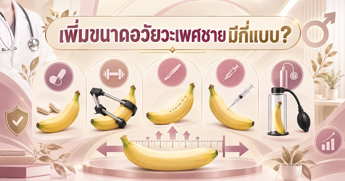 เพิ่มขนาดอวัยวะเพศชายมีกี่แบบ?
