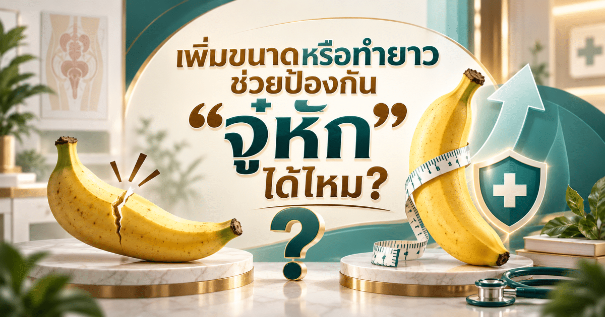 เพิ่มขนาดหรือทำยาวช่วยป้องกัน “จู๋หัก” ได้ไหม?