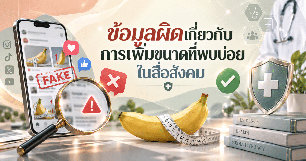 ข้อมูลผิดเกี่ยวกับการเพิ่มขนาดที่พบบ่อยในสื่อสังคม
