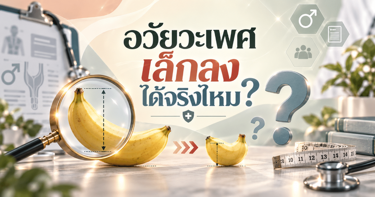 อวัยวะเพศเล็กลงได้จริงไหม?