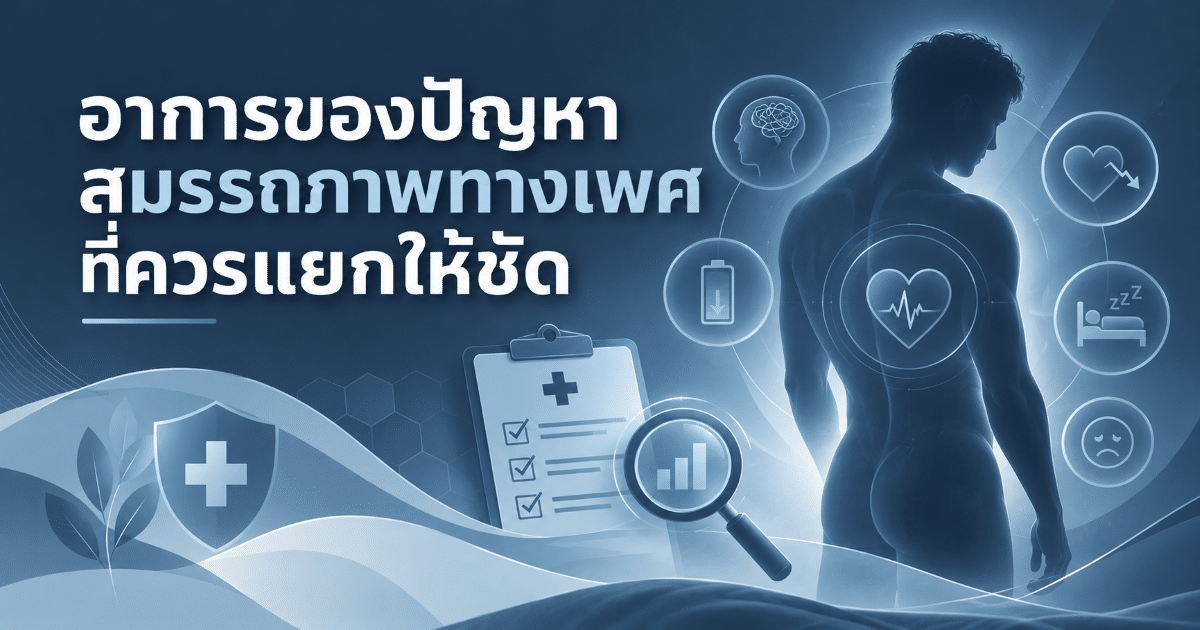 อาการของปัญหาสมรรถภาพทางเพศที่ควรแยกให้ชัด
