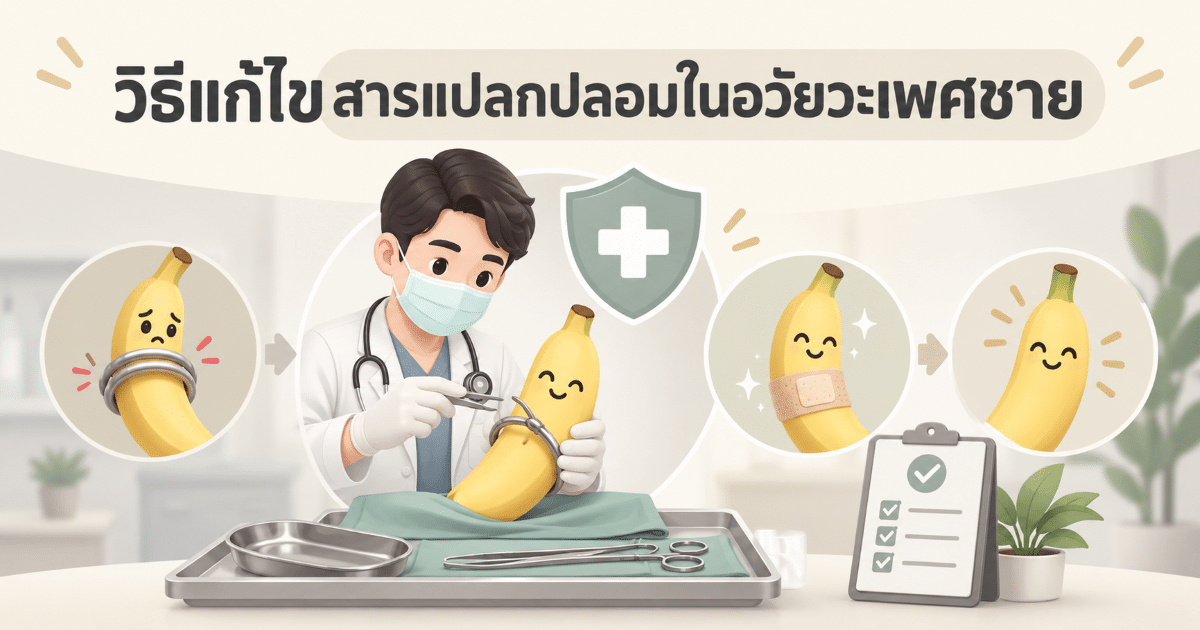 วิธีแก้ไขสารแปลกปลอมในอวัยวะเพศชาย