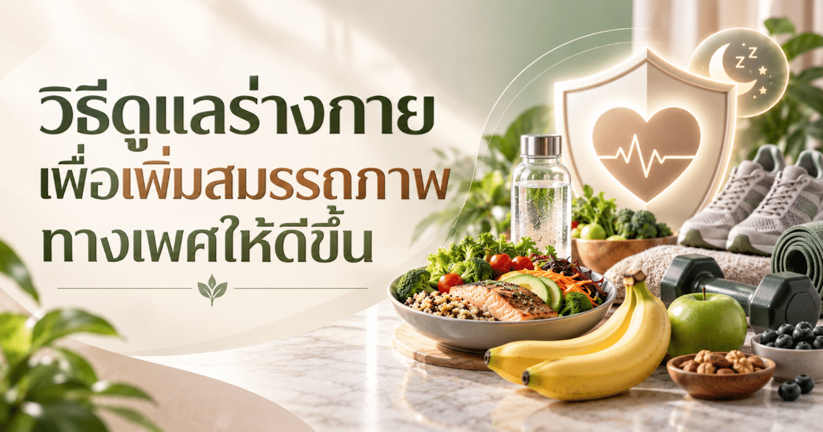 วิธีดูแลร่างกายเพื่อเพิ่มสมรรถภาพทางเพศให้ดีขึ้น